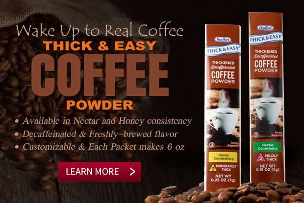 Thick & Easy Coffee Powder Packets, Decaffeinated